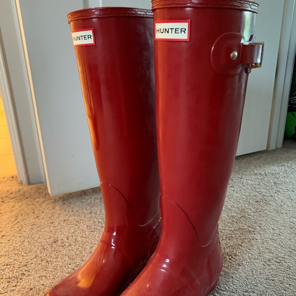 Red Hunter Boots - Picture 1 of 3